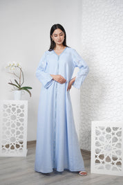 Linen Embroidered Kaftan R24-04