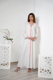 Linen Embroidered Kaftan R24-05