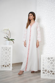 Linen Embroidered Kaftan R24-05