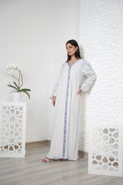 Linen Embroidered Kaftan R24-05