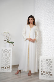 Linen Embroidered Kaftan R24-05