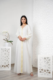 Linen Embroidered Kaftan R24-06