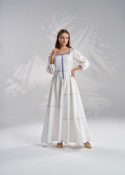 Linen Cotton Kaftan Dress R23-12