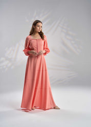 Linen Cotton Kaftan Dress R23-12