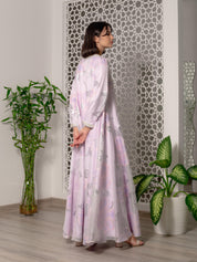 Silk Chiffon Print Kaftan Dress SS22-06