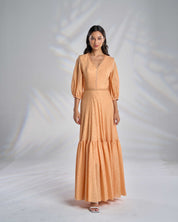 Cotton Kaftan Dress with Belt R23-07