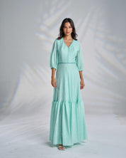 Cotton Kaftan Dress with Belt R23-07