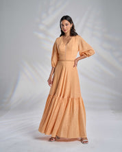 Cotton Kaftan Dress with Belt R23-07