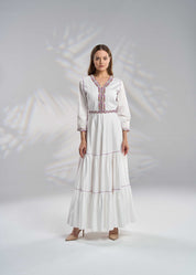 Cotton Kaftan Dress with Belt R23-22