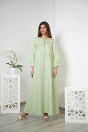 Linen Embroidered Kaftan R24-03