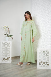 Linen Embroidered Kaftan R24-03