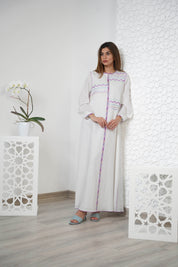 Linen Embroidered Kaftan R24-03