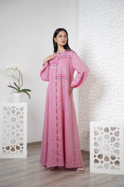 Linen Embroidered Kaftan R24-03